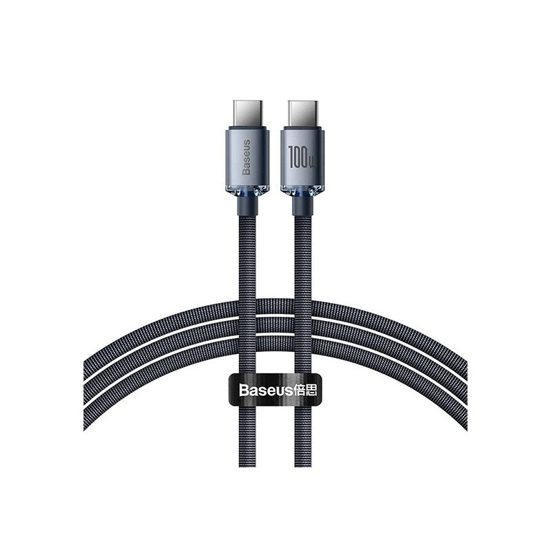 Baseus Crystal Shine Series Fast Charging Data Cable Type-C to Type-C 100W