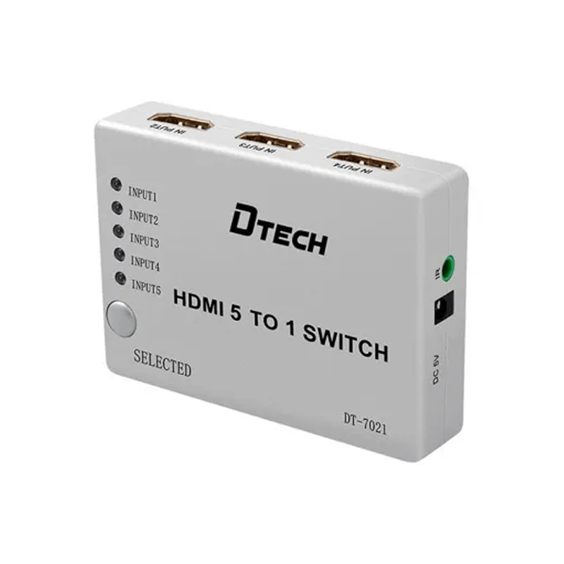 Dtech DT-7021 5 In 1 HDMI Switch