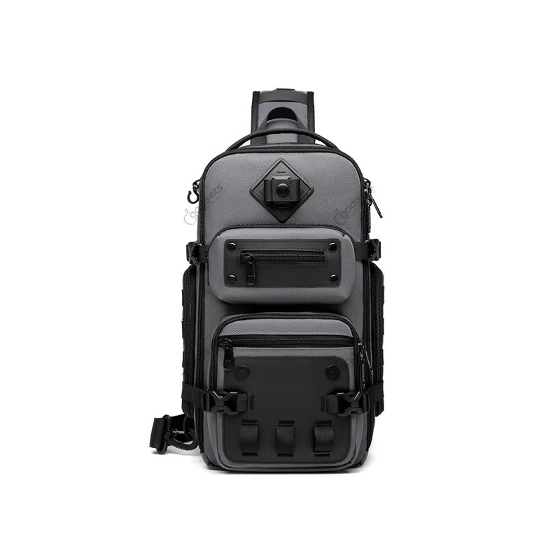 Ozuko 9585 Tactical Style EDC Sling Bag with Tripod Holder