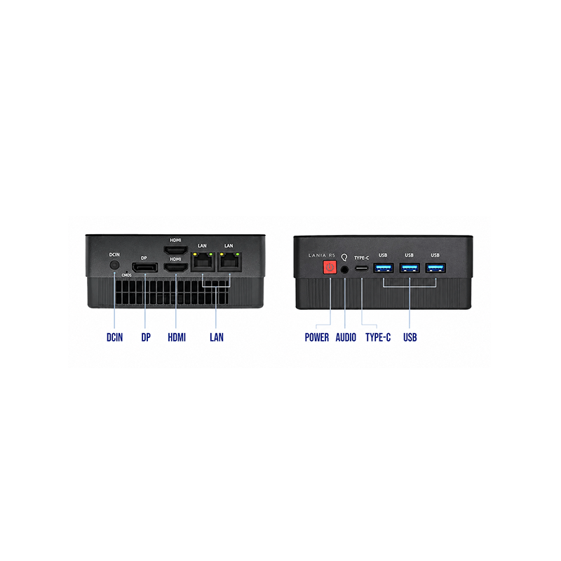 Qbits Lania R5 AMD Ryzen 7 5800H DDR4 M.2 Western Digital NVMe SSD Mini PC