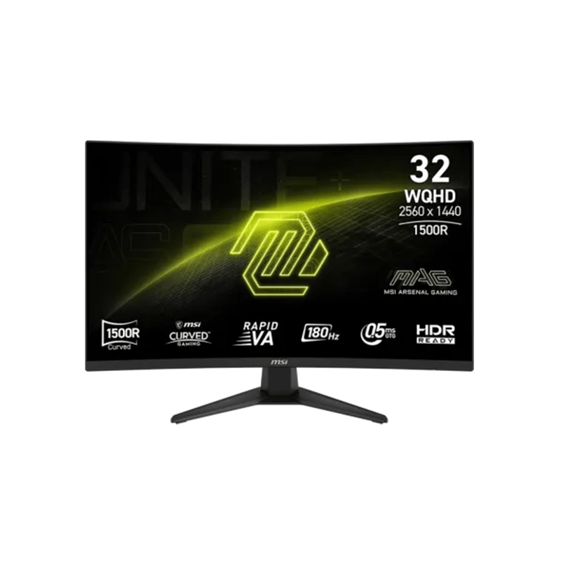 MSI MAG 321CQF E18 180Hz 32-Inch WQHD VA Curved Gaming Monitor