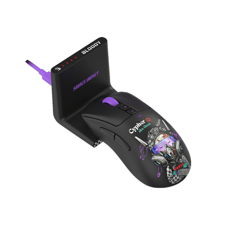 A4TECH Bloody R73 Ultra Duo Dual Mode Wireless Gaming Mouse With Dock