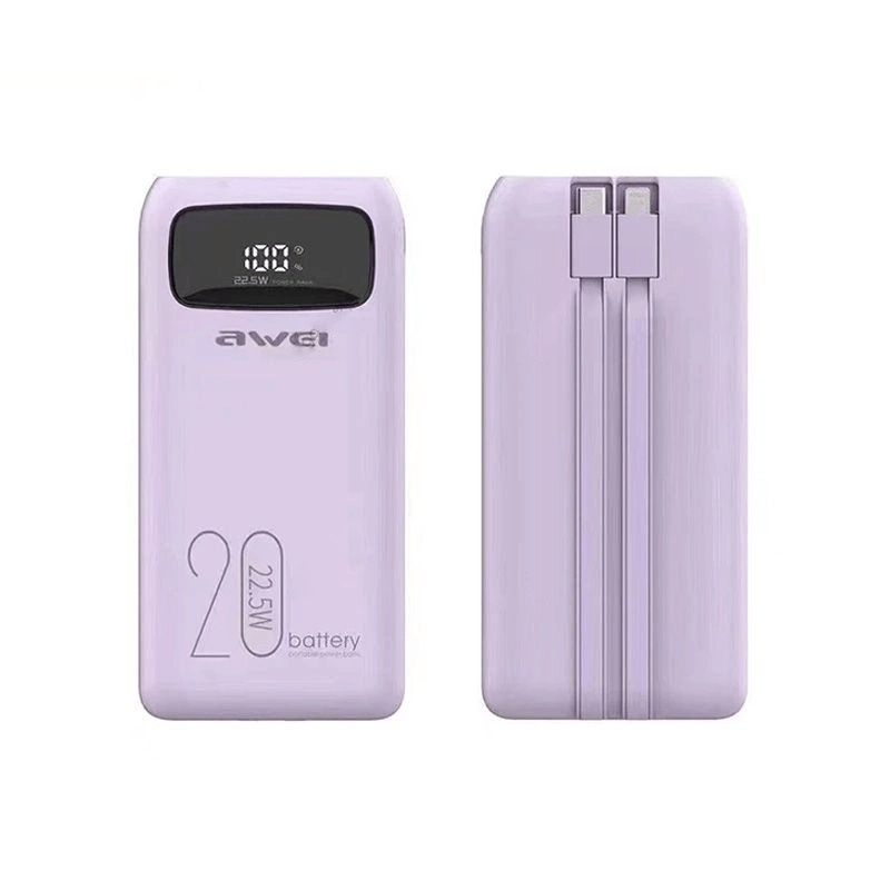 Awei P169K 22.5W Power Bank With Cable - 20000mAh