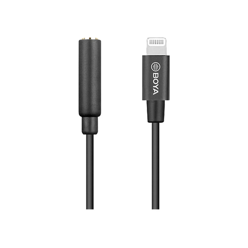 BOYA BY-K3 3.5mm TRRS to Lightning Audio Adapter