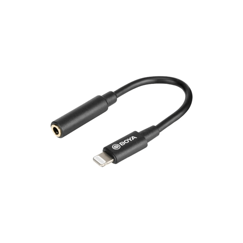 BOYA BY-K3 3.5mm TRRS to Lightning Audio Adapter