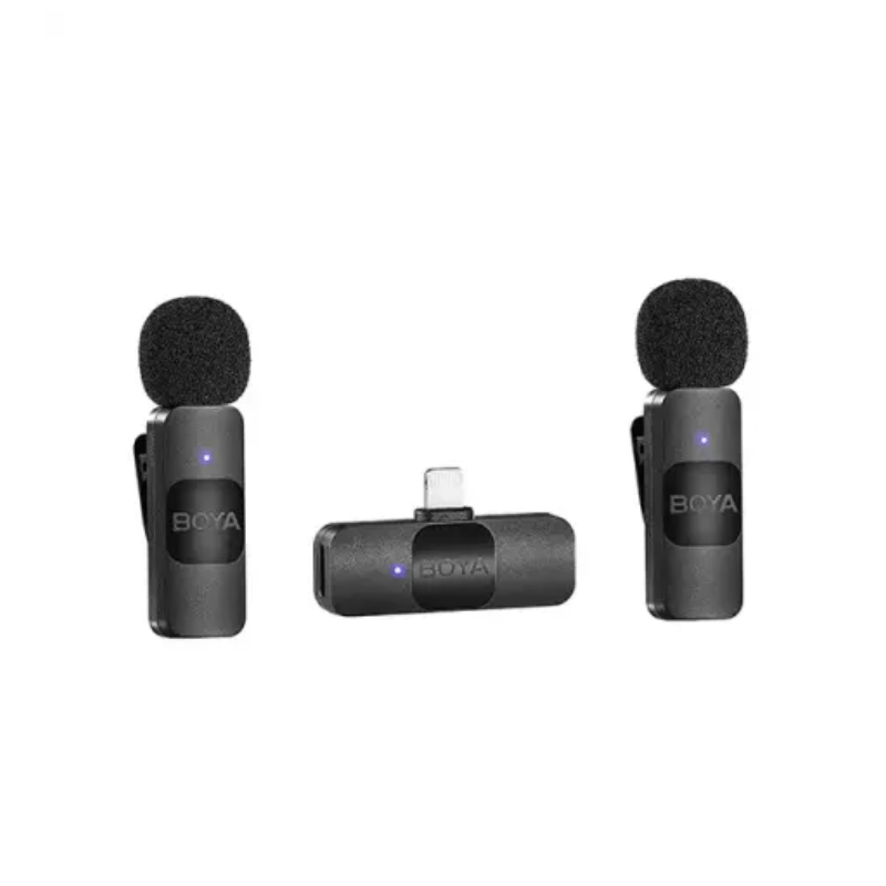 BOYA BY-V2 Ultracompact Dual Channel Wireless Lavalier Microphone for iOS