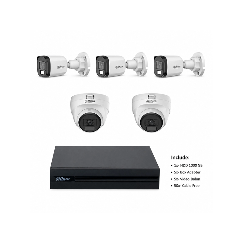 Dahua 5 Unit Security Package