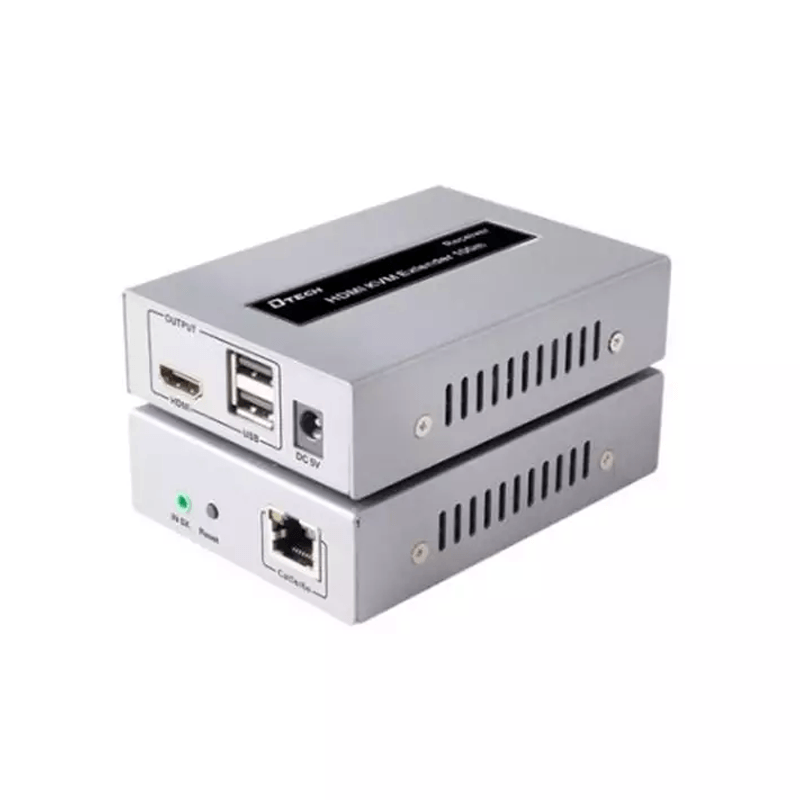 Dtech DT 7054A 100M USB KVM IR HDMI Extender 100m With IR
