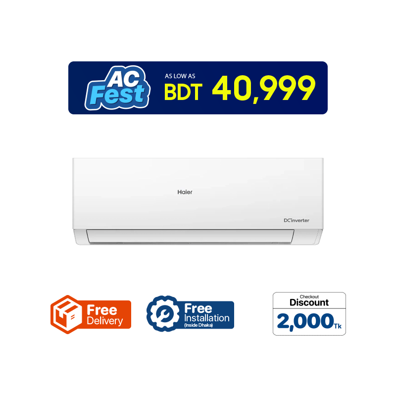 Haier HSU-12 Clean Cool Inverter Pro Air Conditioner - 1.0 TON
