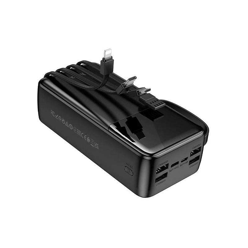 Hoco MMJ-13 Rest Power Bank with Built in Cables - 30000mAh