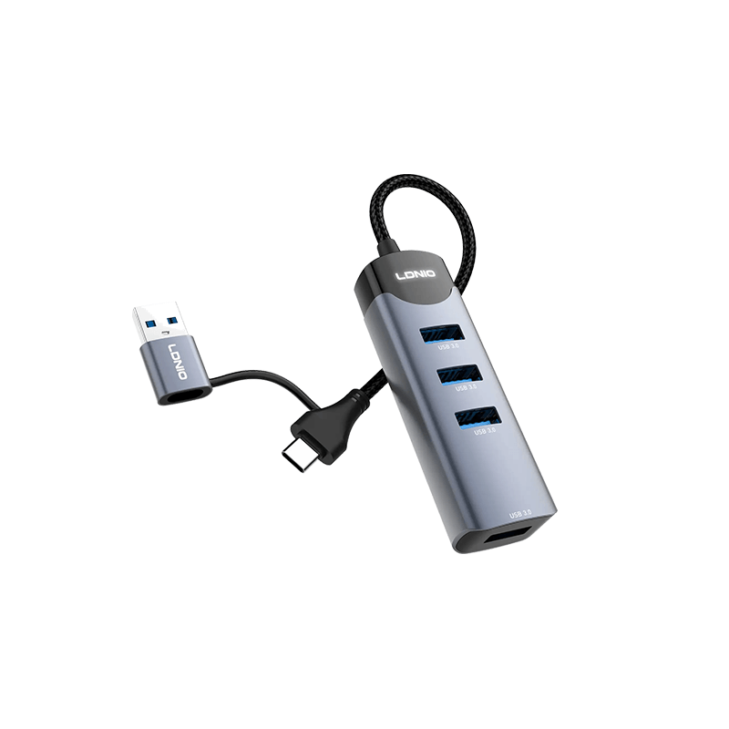 LDNIO DS-134UC 4-in-1 A/C USB Hubs