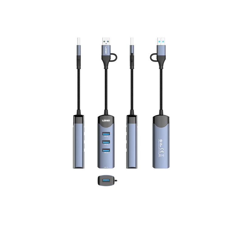 LDNIO DS-134UC 4-in-1 A/C USB Hubs