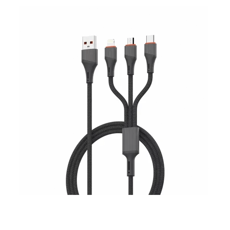 LDNIO LC96U 1.2 Meter 3-IN-1 Type C Cable