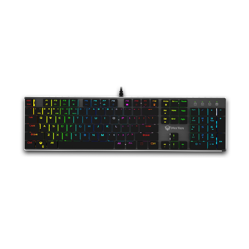 MEETION MT-MK80 RGB Wired Ultra-thin Mechanical Keyboard