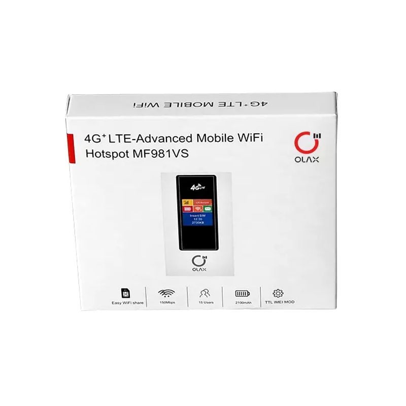 Olax 4G+ LTE Advanced Mobile WiFi Hotspot MF981VS