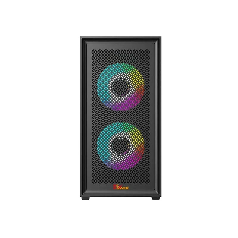 Pc Power Dark Flow Mesh X2 M-ATX Mid Tower Gaming Casing
