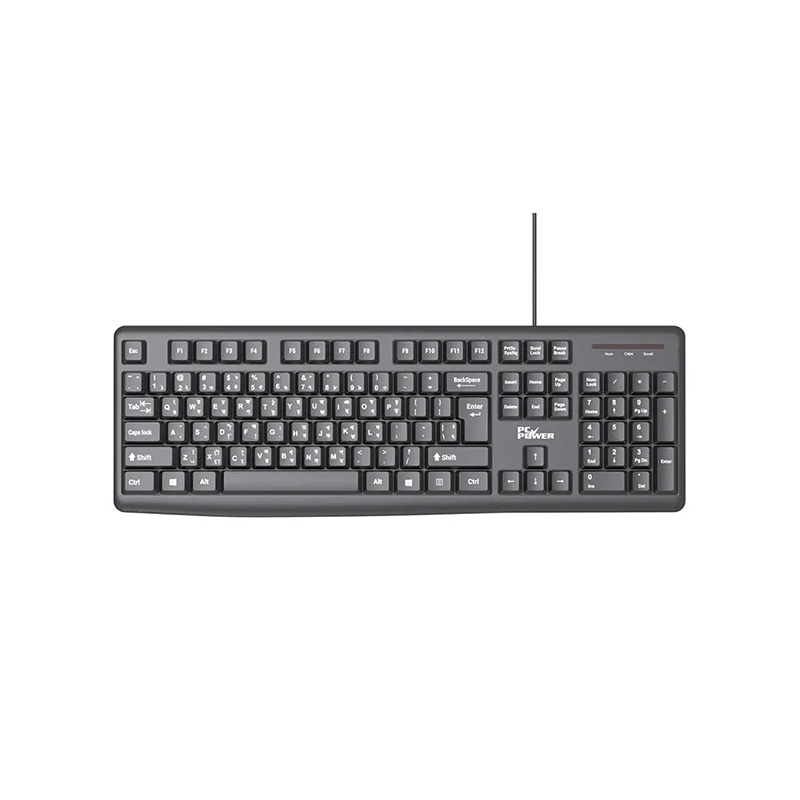 Pc Power PCK-161 Wired Standard Office Keyboard with Bangla