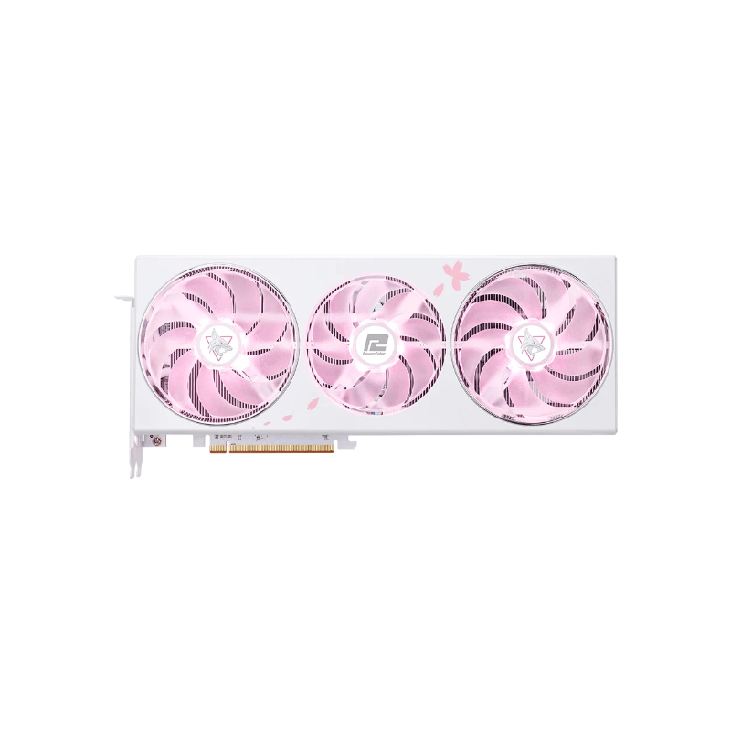 PowerColor Hellhound Sakura AMD Radeon RX 7800 XT 16GB GDDR6 Graphics Card - Limited Edition