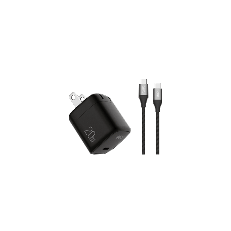 QCY CK02-MG Charger with Type-C to Type-C Cable - 20W
