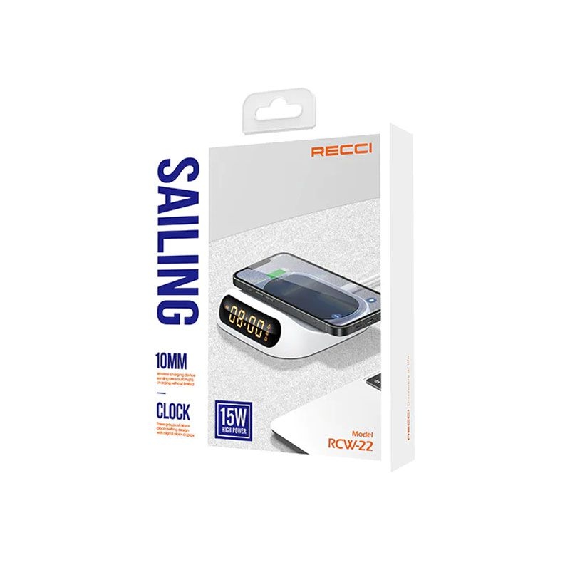 Recci RCW-22 Wireless Charging With Clock 15W