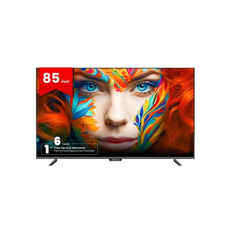Sony Plus SP85SFVG1Y 85 Inch Frameless Voice Control 4K Google QLED TV