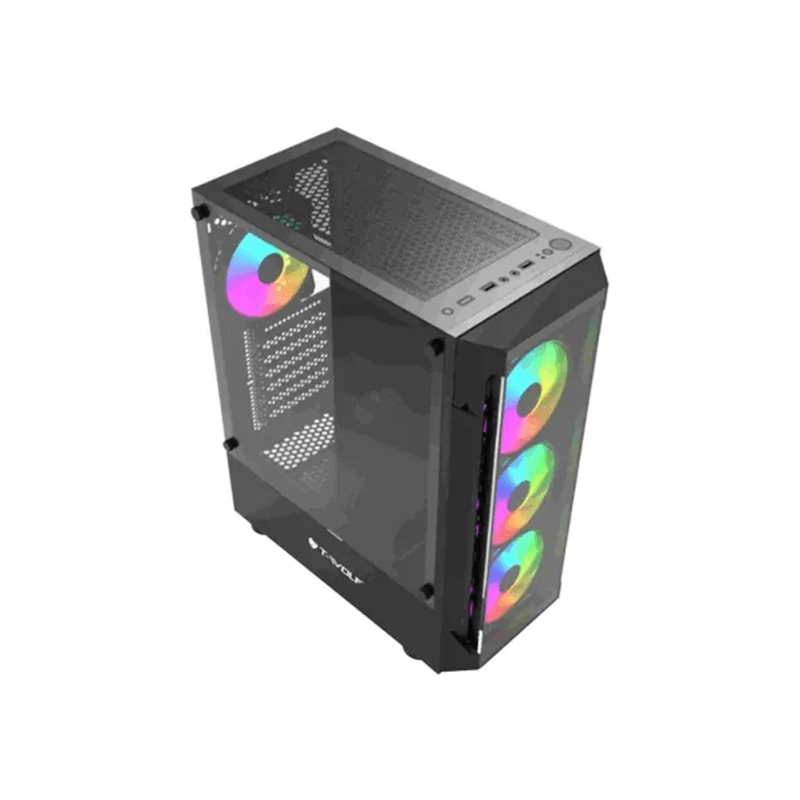 T-WOLF PLATINA X4 ARGB Mid-Tower ATX Gaming Casing