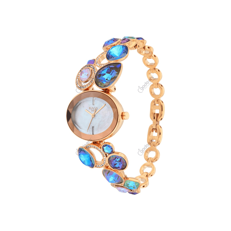 Titan Raga Moments Of Joy NT95126WM01F Quartz Analog Rose Gold Metal Strap Women’s Watch