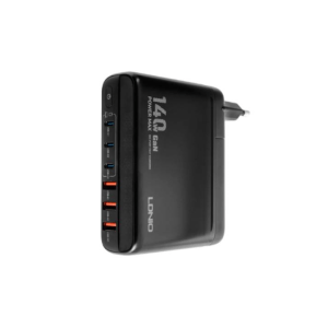 LDNIO A6140C 6 USB Ports LED Display Fast Charging Adapter