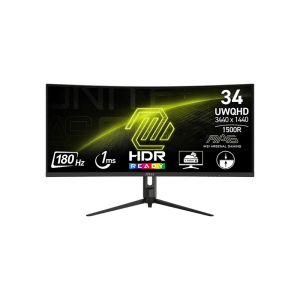 MSI Mag 342CQR E2 34-inch 180hz UWQHD Curved Gaming Monitor