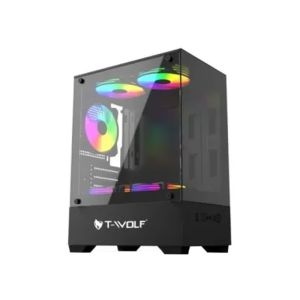 T-Wolf Ice Cooler X5 ARGB M-ATX Mid Tower Casing
