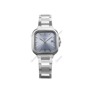 Titan Slim Square 95291SM01 Quartz Analog Silver Color Stainless Steel Strap Women’s Watch