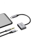 UGREEN CM193 USB-C to 3.5mm Audio Adapter with Power Supply