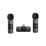 BOYA BY-V2 Ultracompact Dual Channel Wireless Lavalier Microphone for iOS