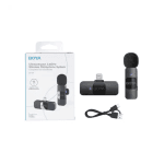 BOYA BY-V2 Ultracompact Dual Channel Wireless Lavalier Microphone for iOS
