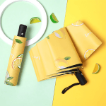 Fruit Print Design Protective Folding Umbrella