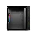 PC Power Spider Web Crystal Mini Tower 3 ARGB Fan Gaming Casing with 230W PSU