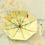 The Blossom Secret 21-inch 8-Rib Inner Floral Print Umbrella